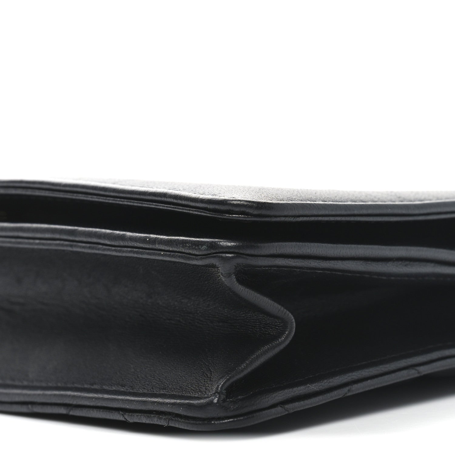 Chanel Lambskin Quilted Timeless CC Wallet On Chain WOC Black 11 of 11