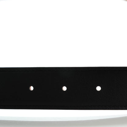 Hermes Swift Epsom 32mm Belt Strap 80 Black Orange 4 of 5