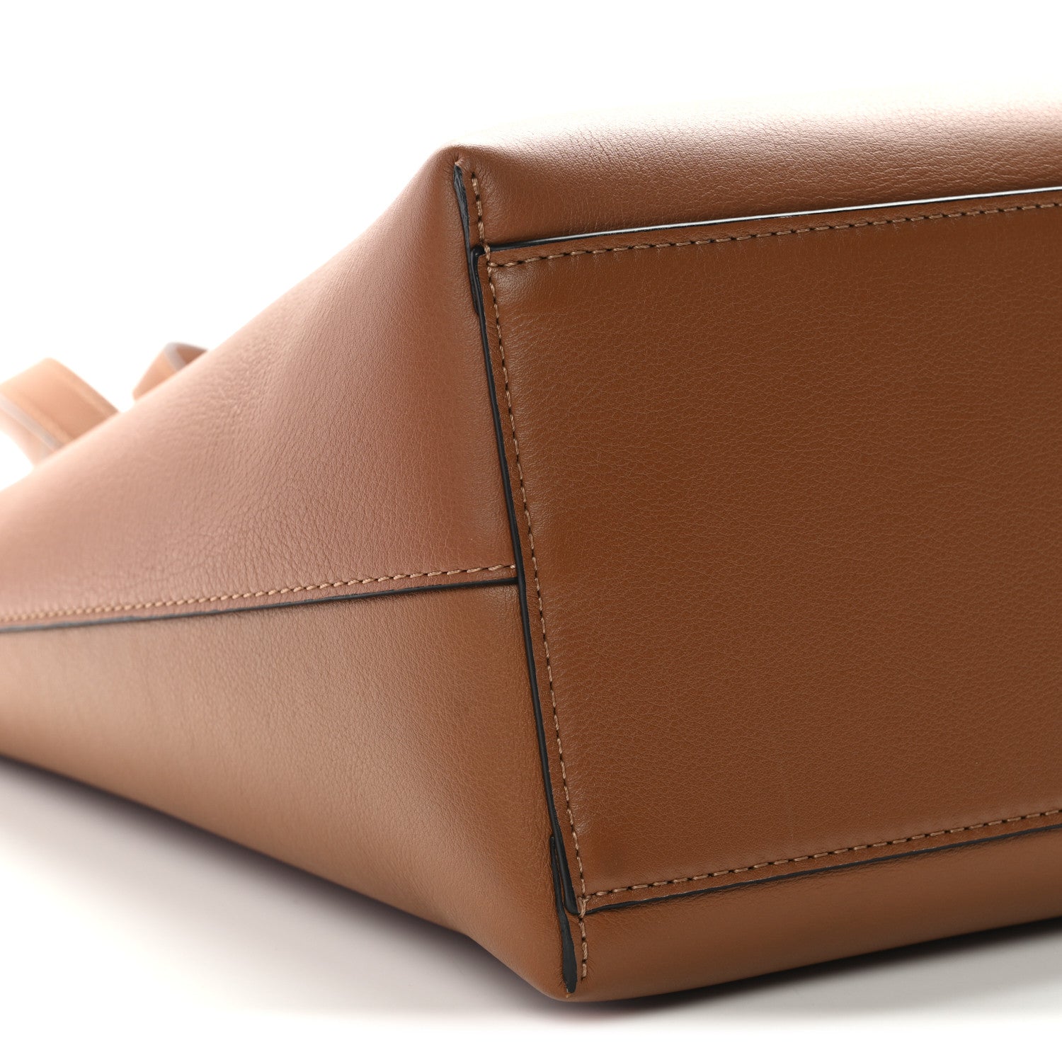 Loewe Smooth Calfskin Small Anagram Tote Tan Ecru 9 of 10
