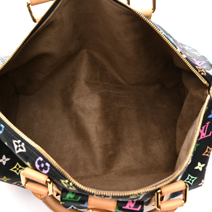 Louis Vuitton Monogram Multicolor Keepall 45 Black 4 of 11