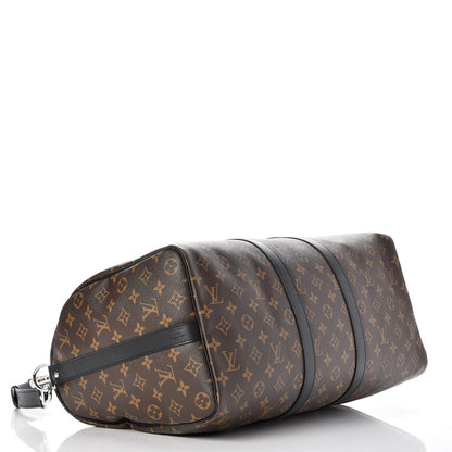 Louis Vuitton Monogram Macassar Keepall Bandouliere 45 5 of 8