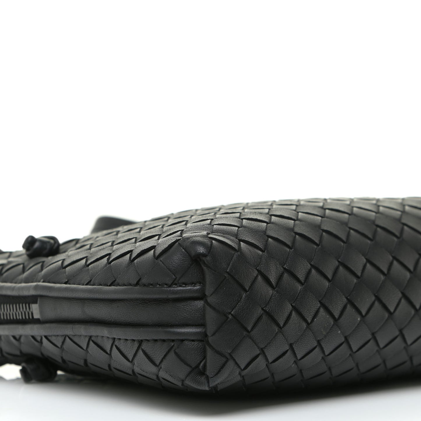 Nappa Intrecciato Nodini Bag Ebano