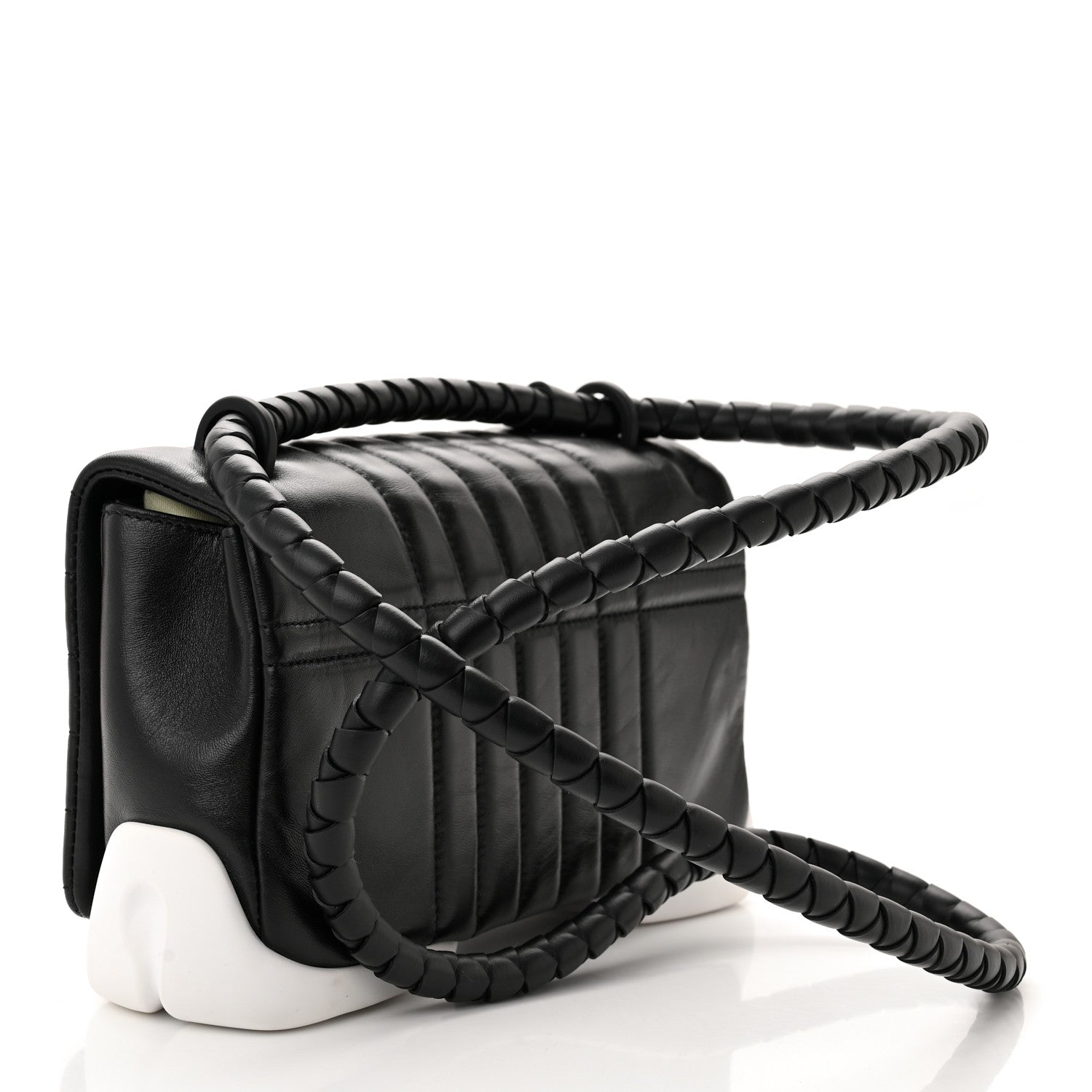 Burberry Lambskin Quilted Small Lola Hoof Bag Black 3 of 10