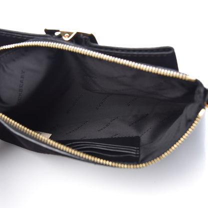 Burberry Suede Bow Buckle Crossbody Bag Black 5 of 9