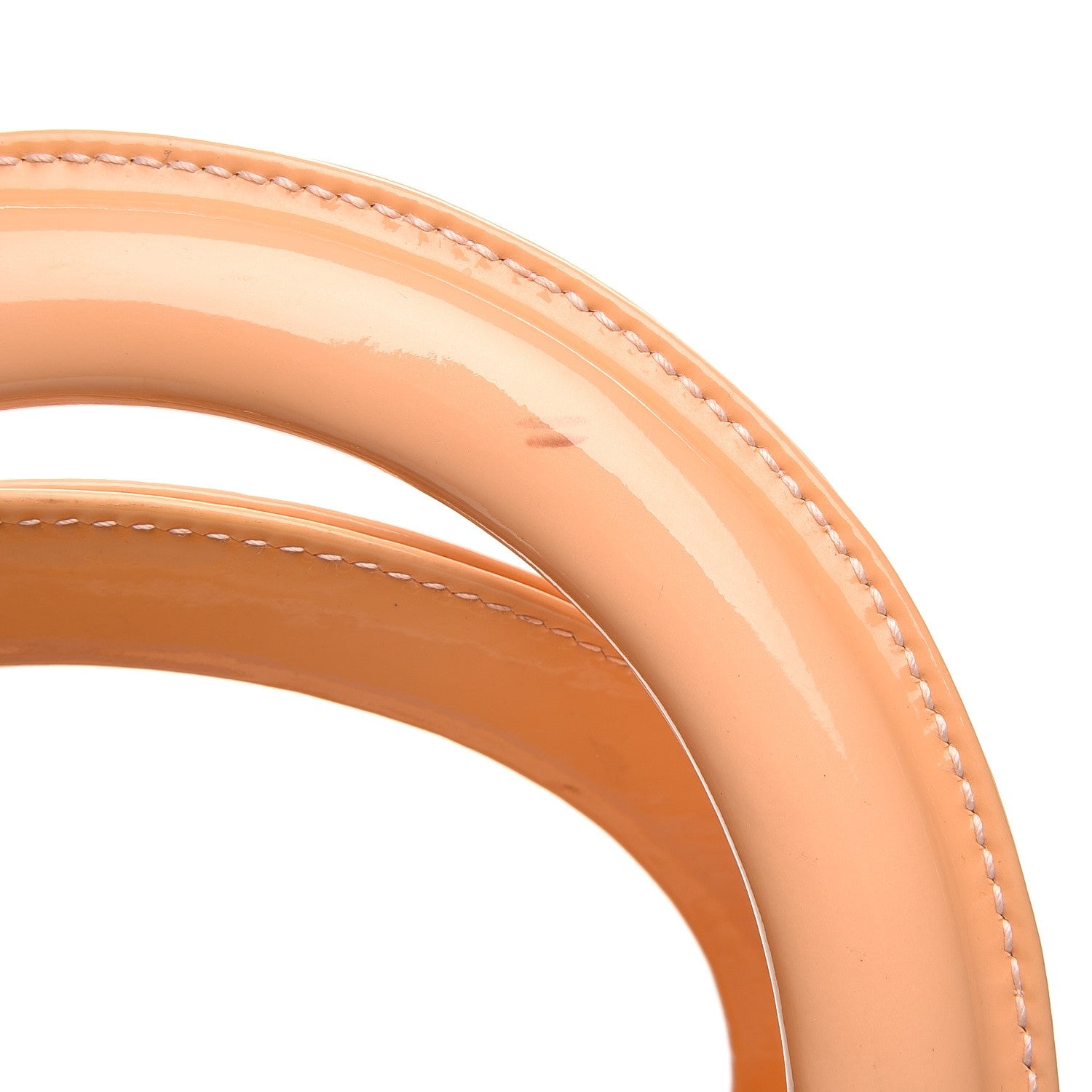 Christian Dior Patent Diorissimo Medium Lady Dior Orange 9 of 10