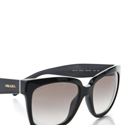 Prada Square Sunglasses SPR 07P Black 6 of 14