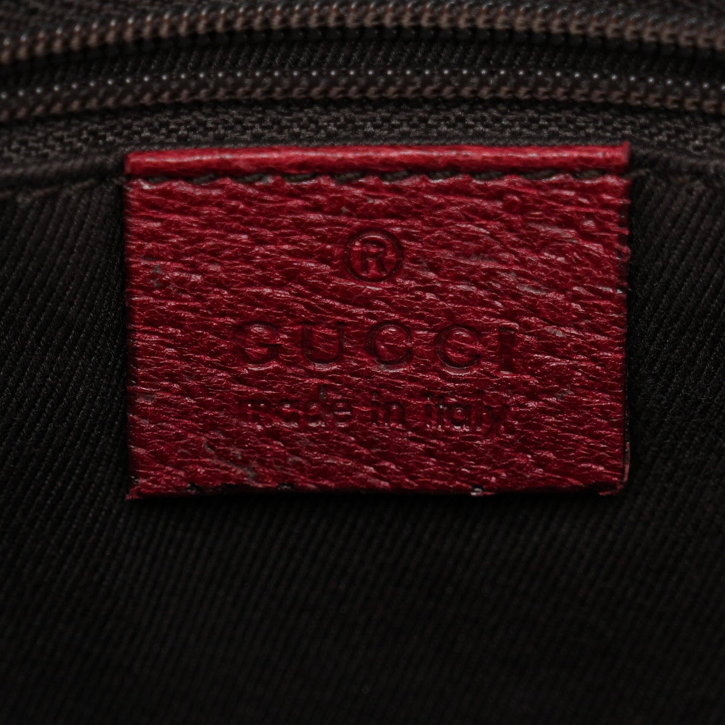 GG Supreme Monogram Medium Flat Messenger Bag Red