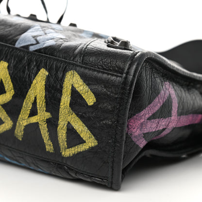 Balenciaga Agneau Graffiti All Over Classic Hardware S City Black Multicolor 10 of 11