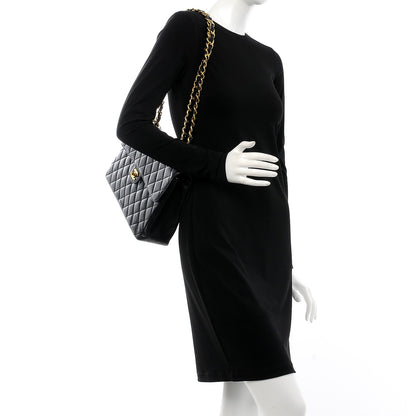 Chanel Caviar Quilted Jumbo Single Flap Black 2 of 8