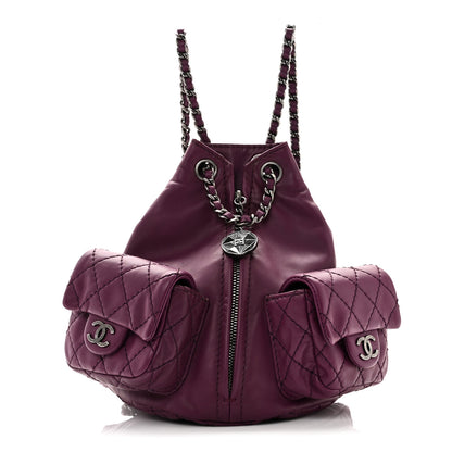 Chanel Calfskin Mini Backpack Is Back Plum 1 of 9