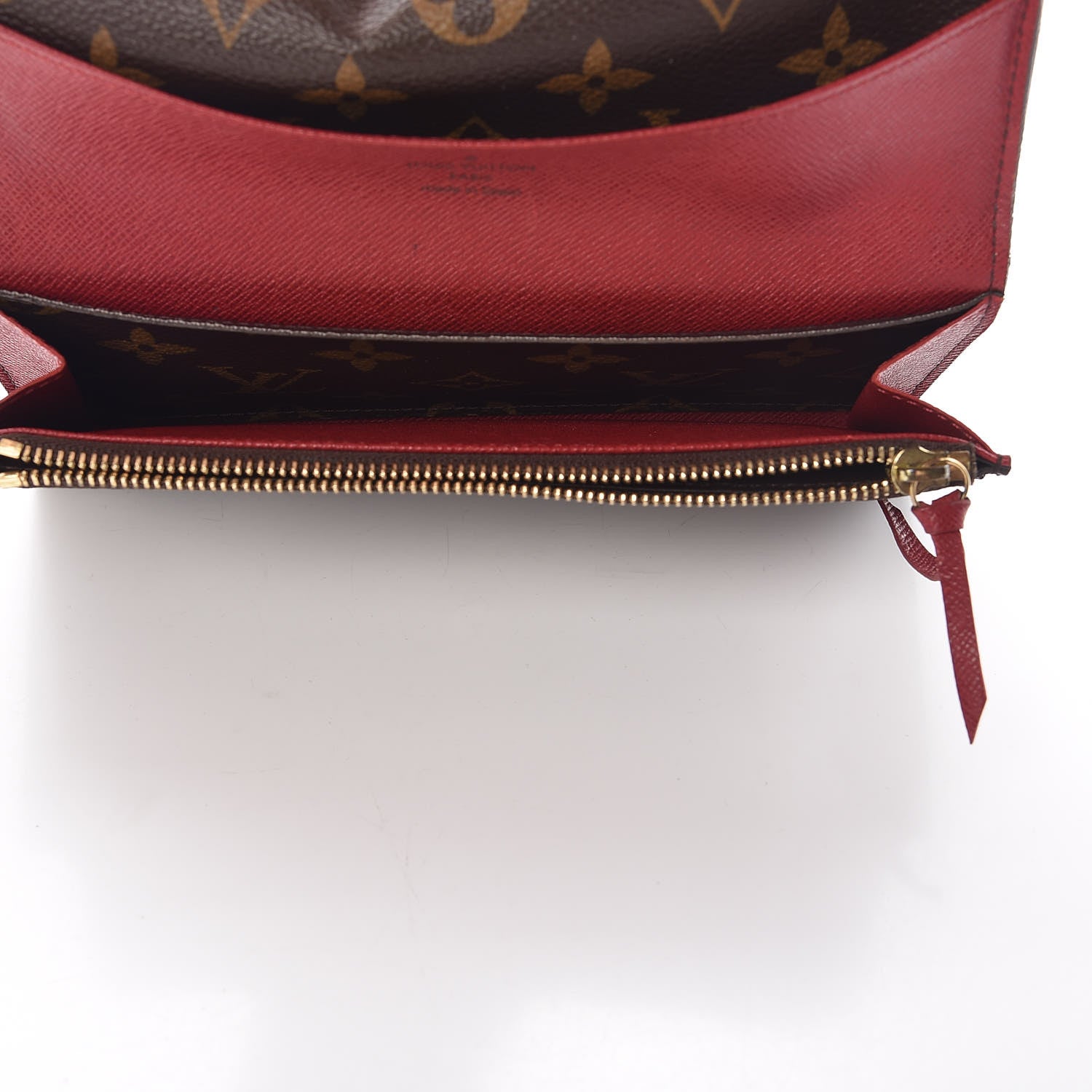Louis Vuitton Monogram Emilie Wallet Red 5 of 15