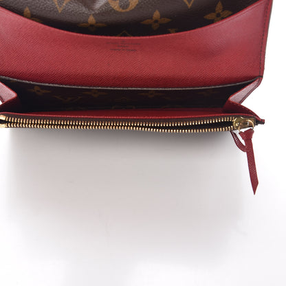 Louis Vuitton Monogram Emilie Wallet Red 5 of 15