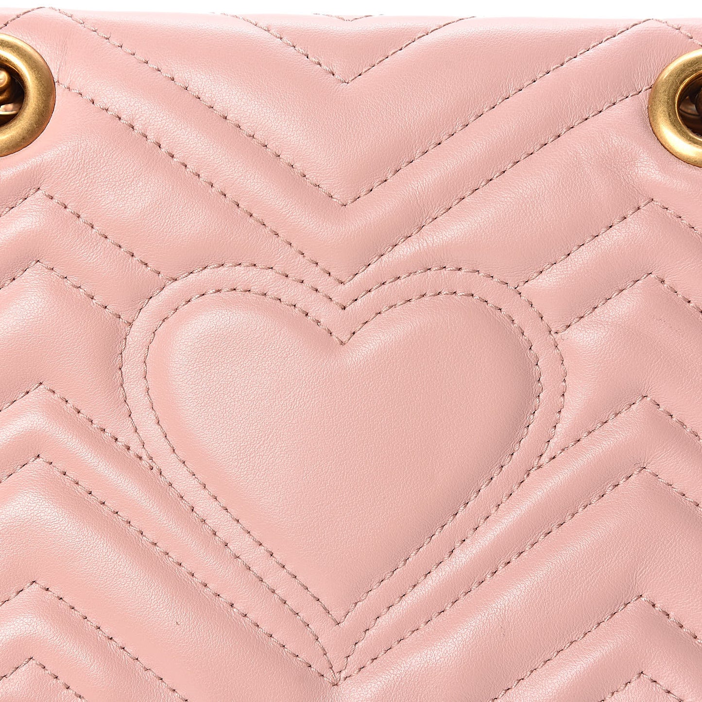 Calfskin Matelasse Mini GG Marmont Shoulder Bag Perfect Pink