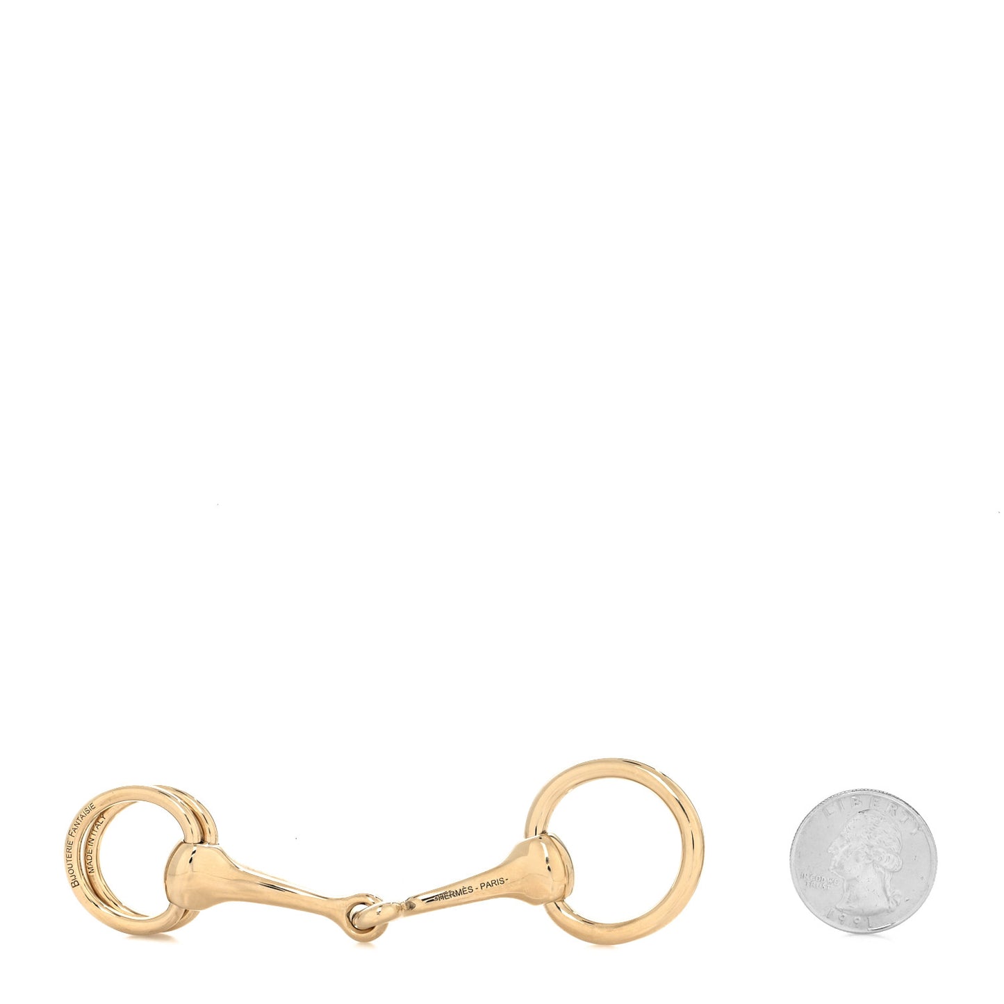 Permabrass Mors Scarf Ring Gold