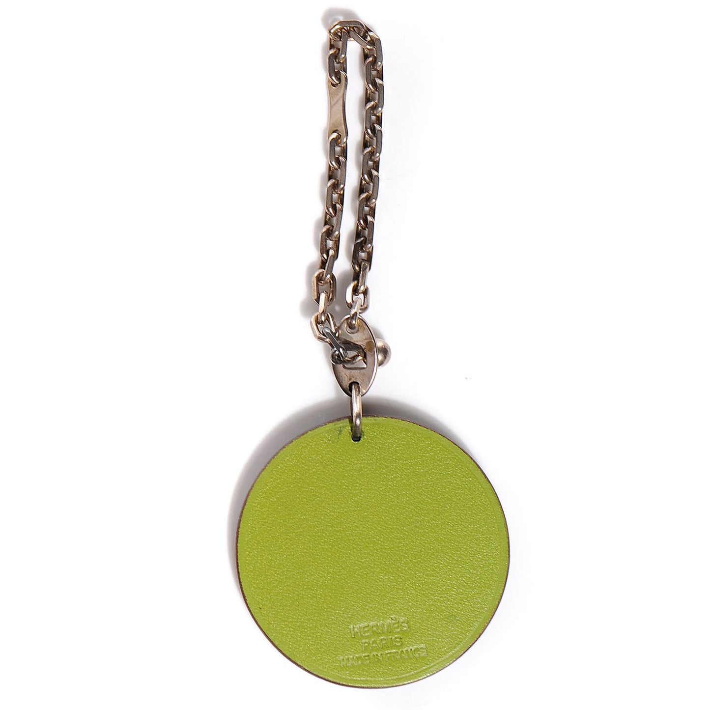 Veau Swift Serpent Key Chain Vert Anis