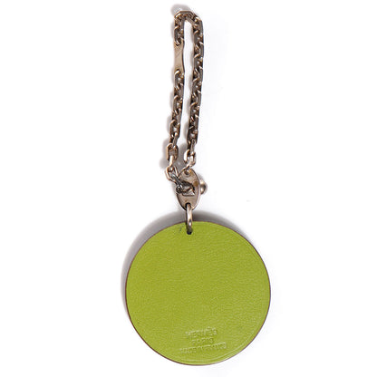 Hermes Veau Swift Serpent Key Chain Vert Anis 2 of 5