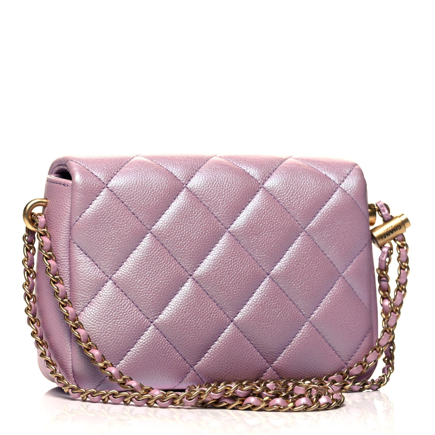 Chanel Iridescent Caviar Quilted Mini My Perfect Flap Pink 3 of 9