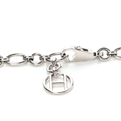 Hermes Palladium Silver Olga 5 Charms Chain Belt 3 of 6