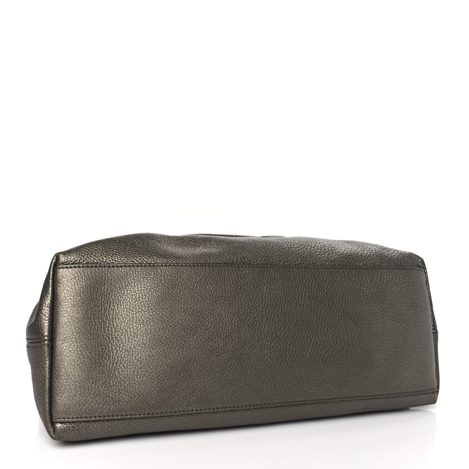 Gucci Metallic Pebbled Calfskin Medium Soho Chain Shoulder Bag Sasso 4 of 9