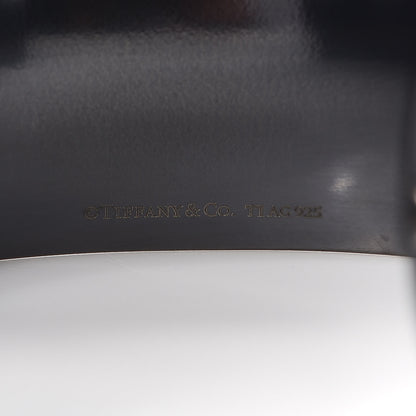 Tiffany Sterling Silver Titanium 1837 Wide Belt Cuff Bracelet 4 of 5