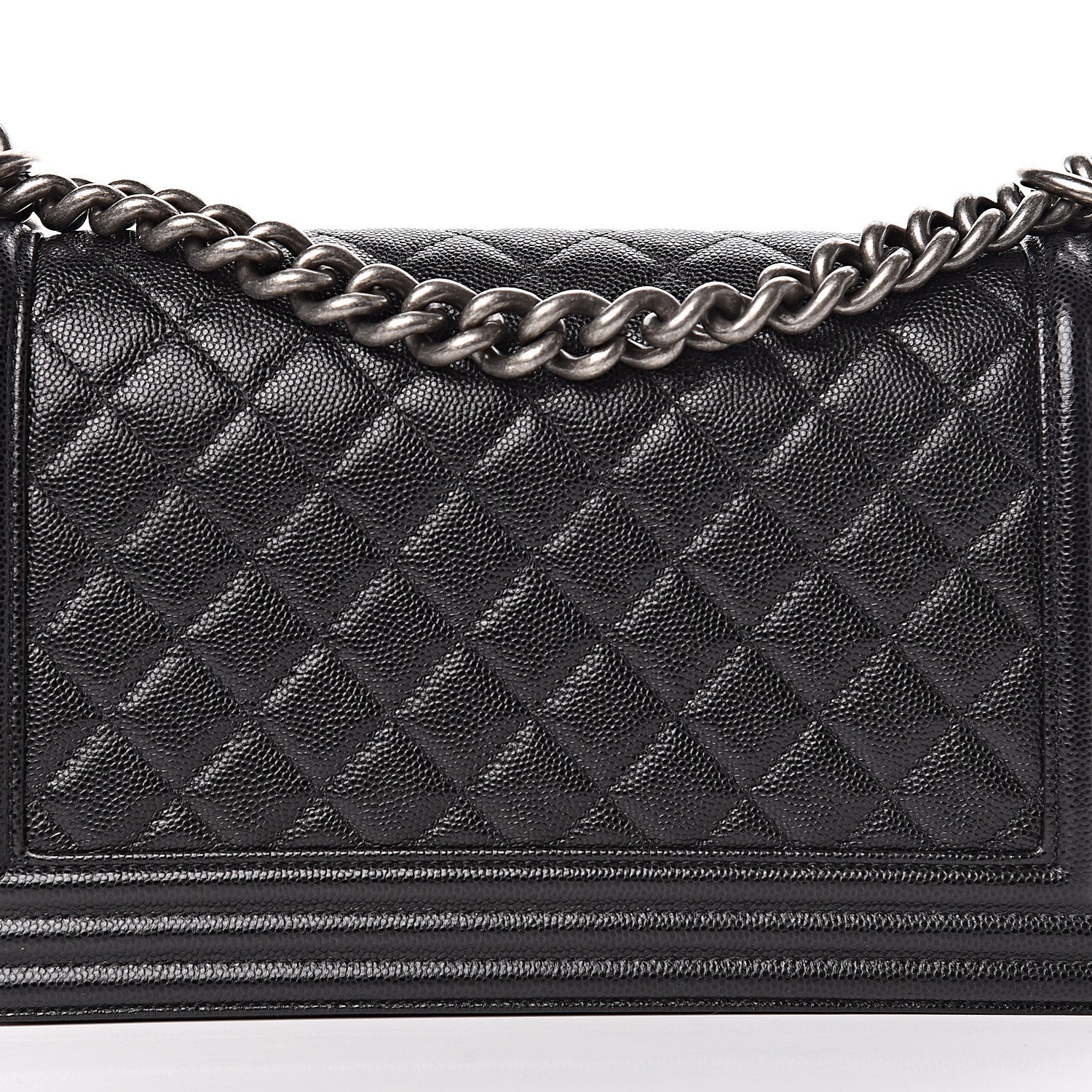 Chanel Caviar Quilted Medium Boy Flap Black 10 of 13