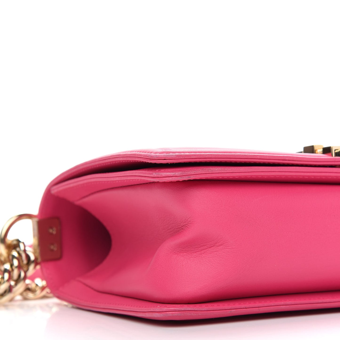 Lambskin Quilted Medium Boy Flap Pink
