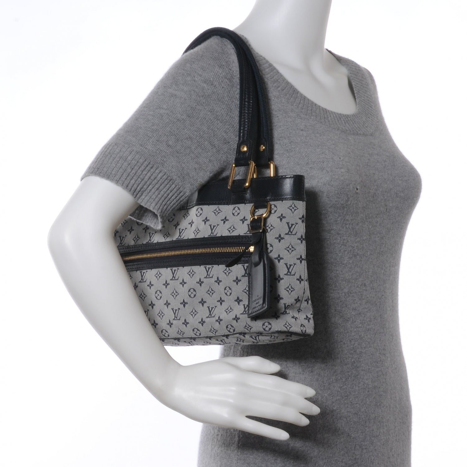 Louis Vuitton Mini Monogram Lucille PM Blue 2 of 7