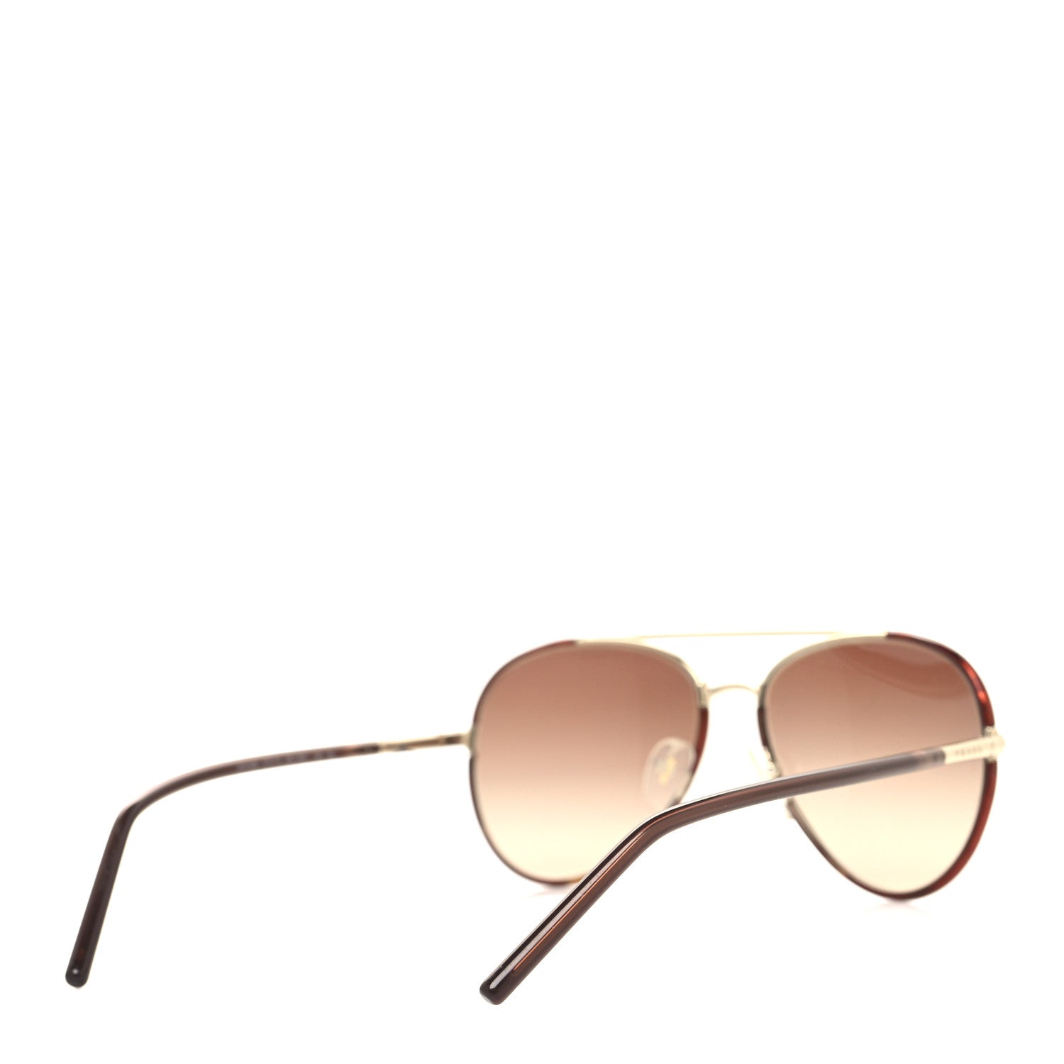 Prada Metal Aviator Sunglasses SPR66X Brown 4 of 7