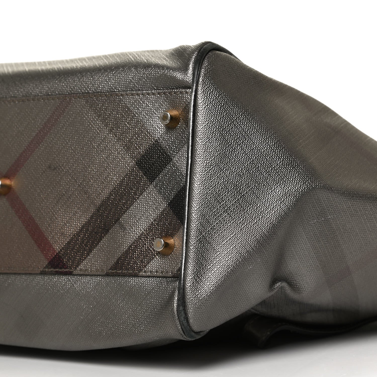 Burberry Smoked Nova Check Tote Anthracite 11 of 11