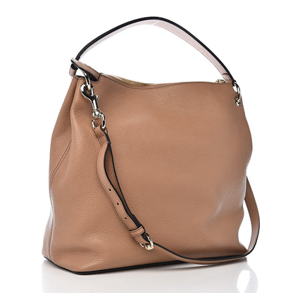 Gucci Pebbled Calfskin Large Soho Hobo Camelia 3 of 10