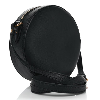 Versace Calfskin Mini La Medusa Chain Round Crossbody Bag Black 3 of 8