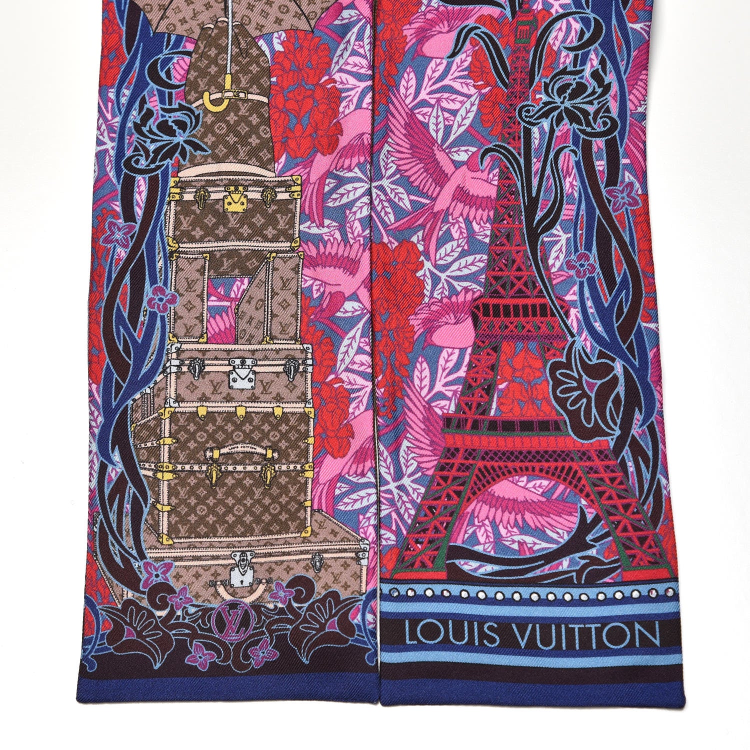 Louis Vuitton Silk Louis A Paris Bandeau Fuchsia 3 of 4