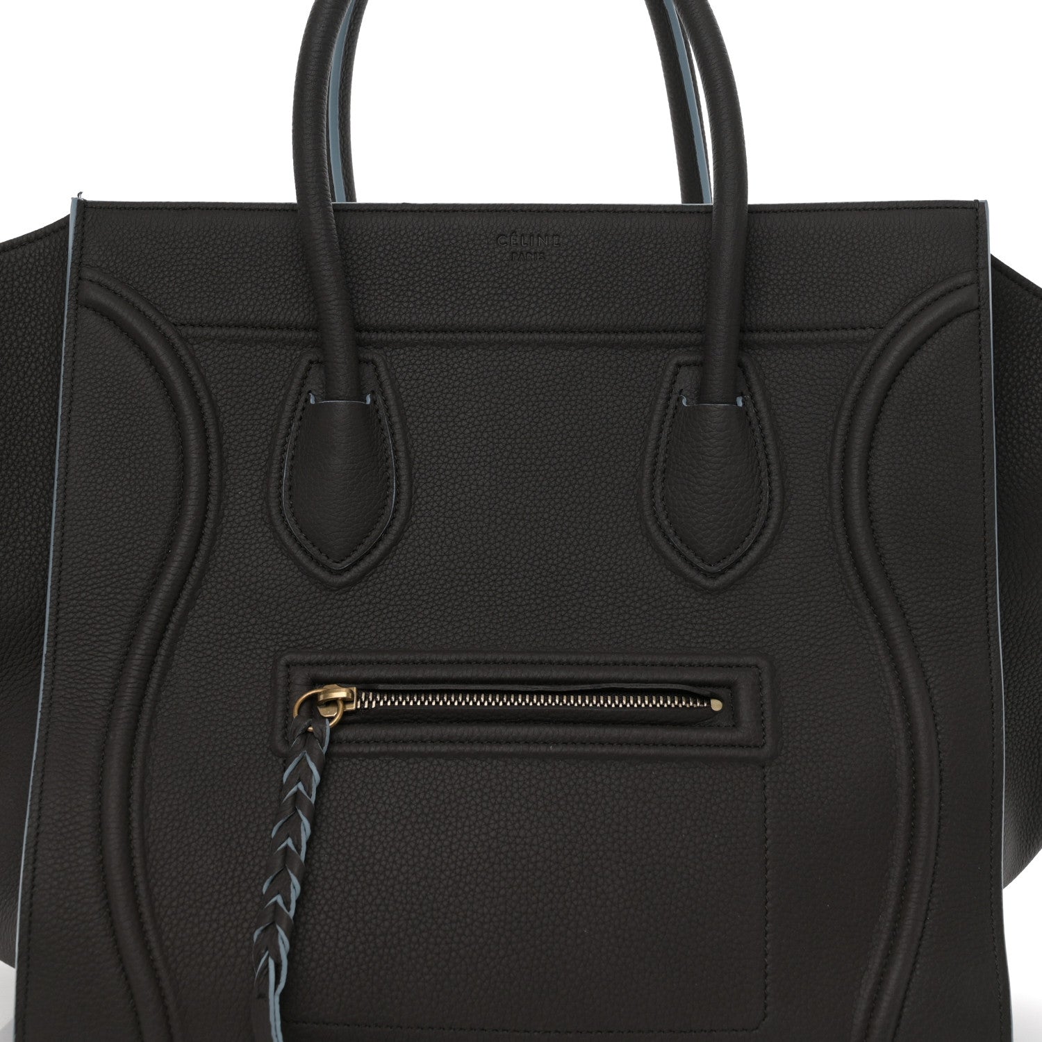 Celine Baby Grained Calfskin Medium Phantom Luggage Anthracite 8 of 11