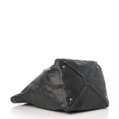 Chanel Distressed Caviar Outdoor Tote Black 4 of 16