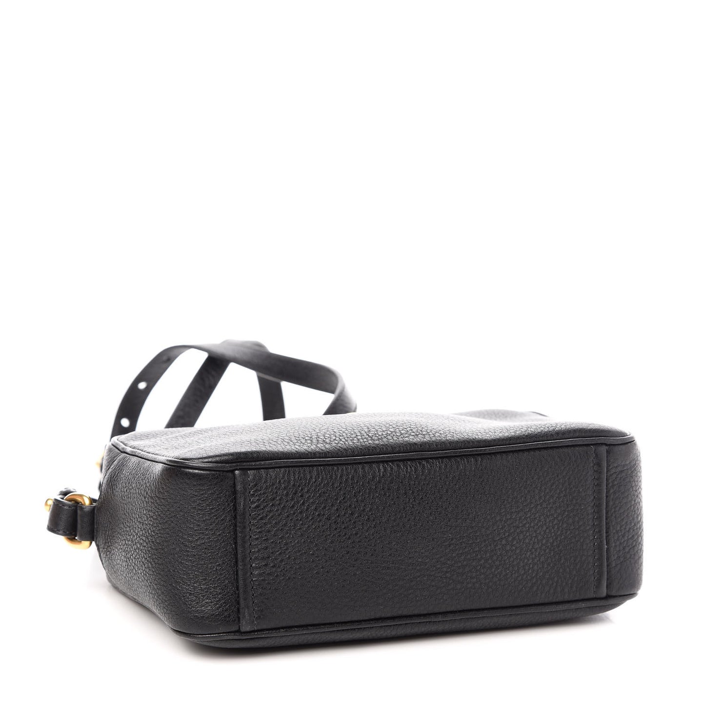 Vitello Daino Camera Crossbody Black