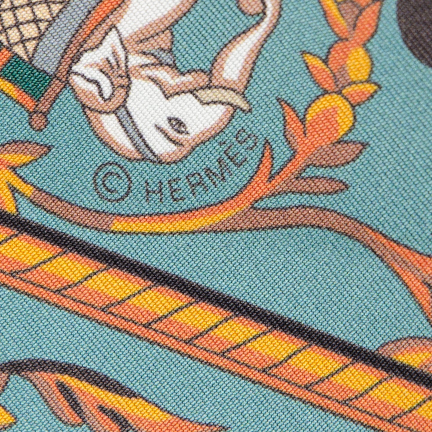 Silk Chasse En Inde Maxi Twilly