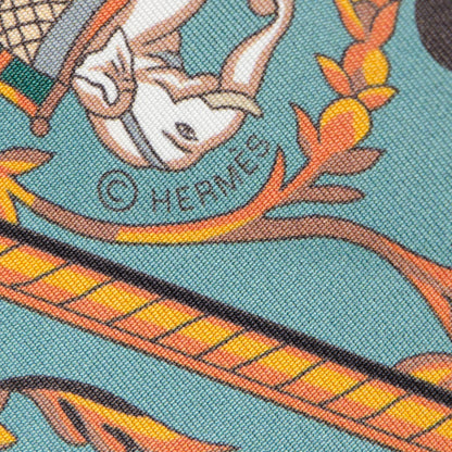 Hermes Silk Chasse En Inde Maxi Twilly 7 of 7