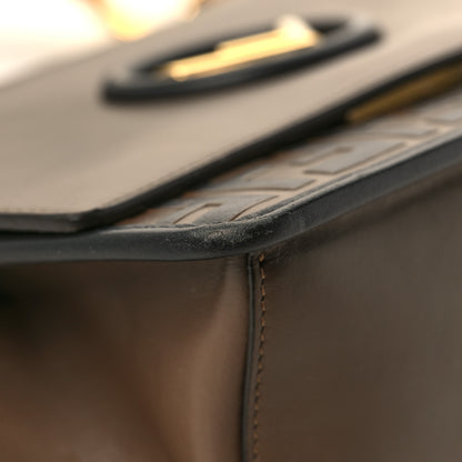 Fendi Vitello Century F is Fendi Bi-Color FF 1974 Embossed Kan I Shoulder Bag Maya Black 10 of 11