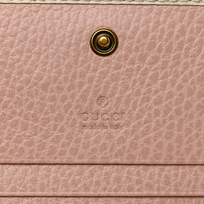 Gucci Calfskin GG Marmont Bow Card Case White 6 of 7
