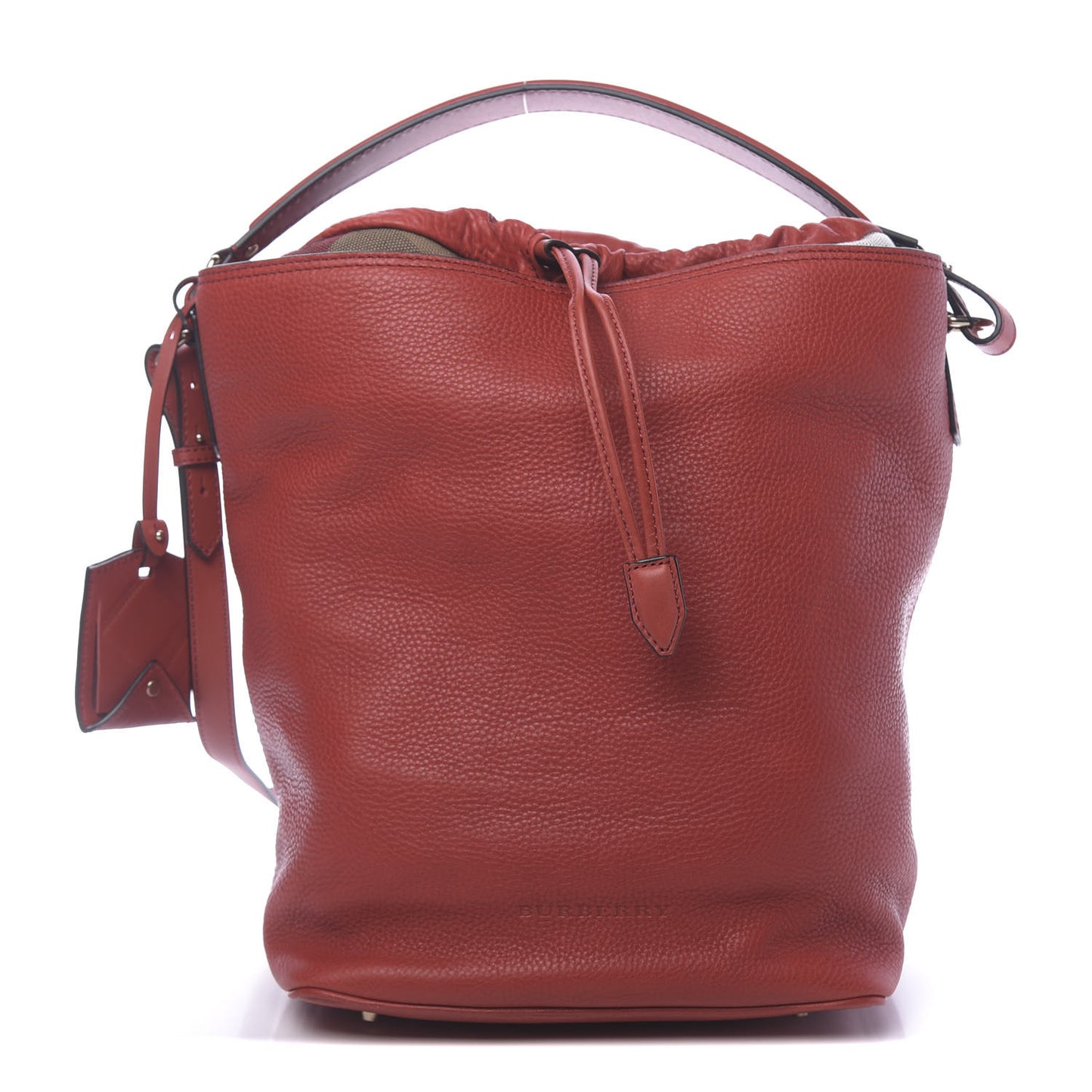 Grainy Calfskin Medium Ashby Hobo Cadmium Red
