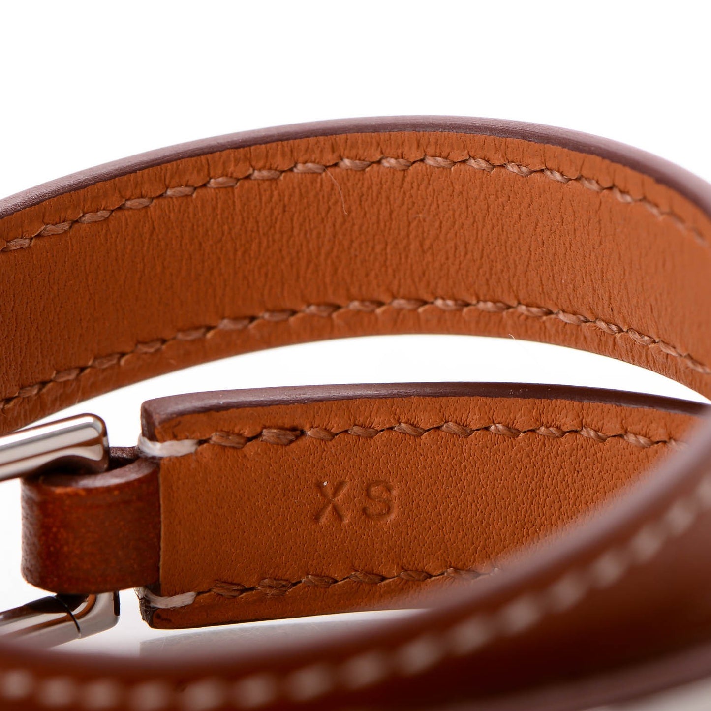 Barenia Rivale Double Tour Bracelet XS Fauve