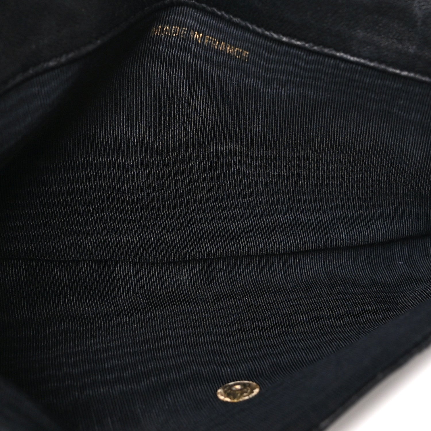 Chanel Lambskin Diamond Stitched Envelope Long Flap Wallet Black 5 of 8