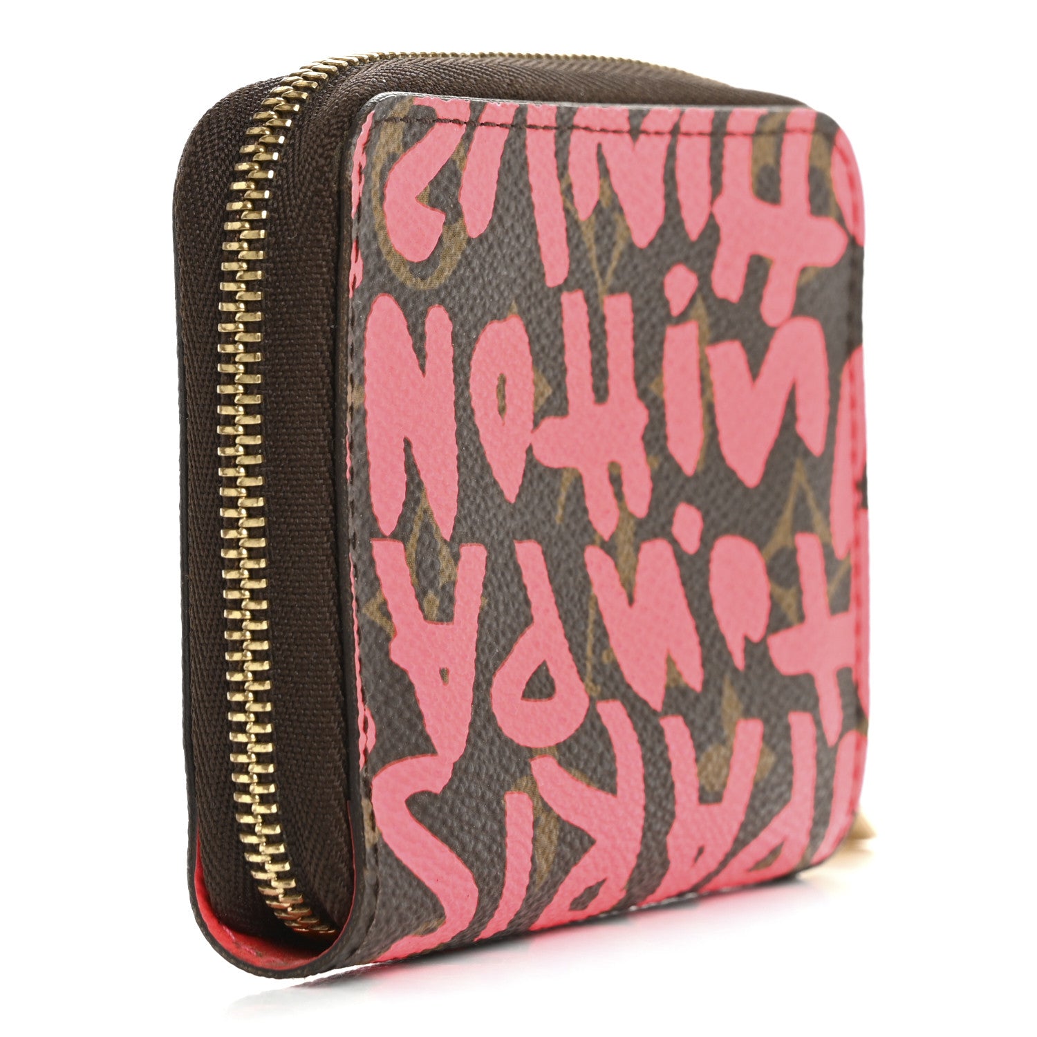 Louis Vuitton Monogram Graffiti Zippy Coin Purse Fuchsia 3 of 10