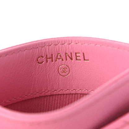 Chanel Caviar Quilted Card Holder Pink 6 of 8