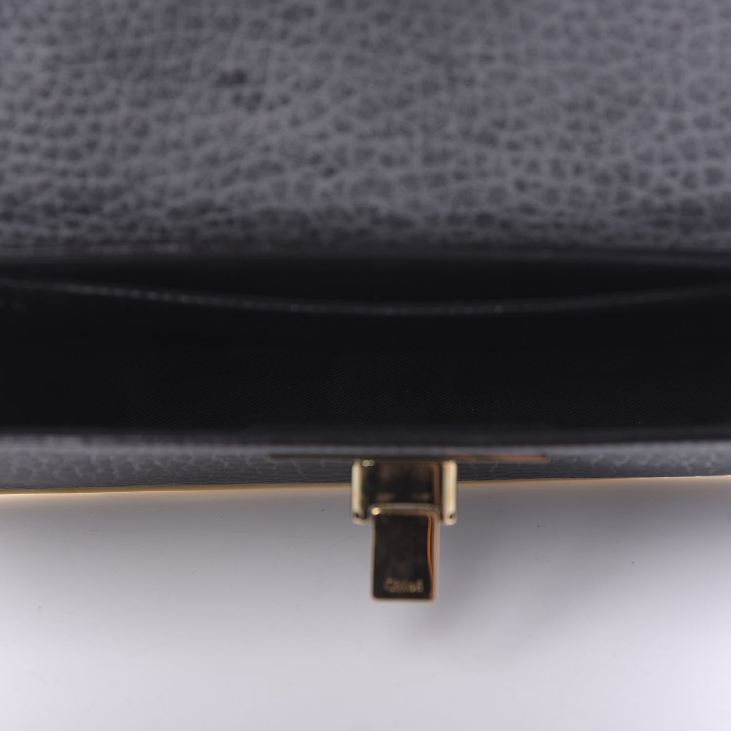 Chloe Grained Calfskin Sally Clutch Black 5 of 9