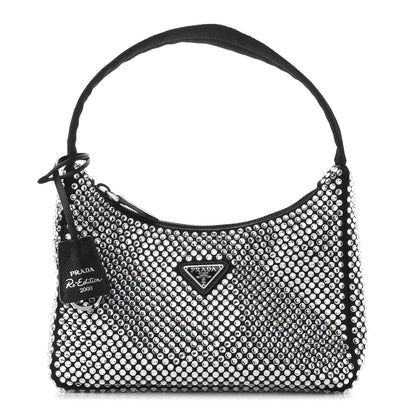 Prada Satin Crystal Mini Re-Edition 2000 Bag Cristal 1 of 9