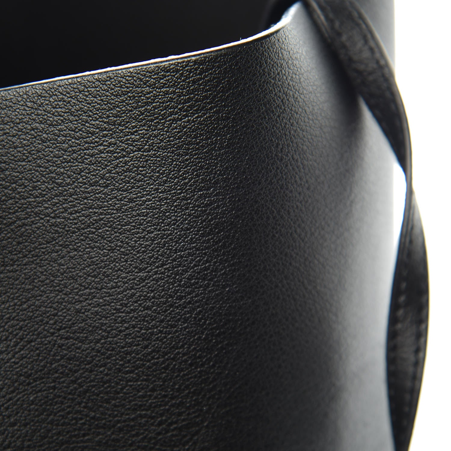 Saint Laurent Calfskin Large Shopping Tote Black 10 of 14