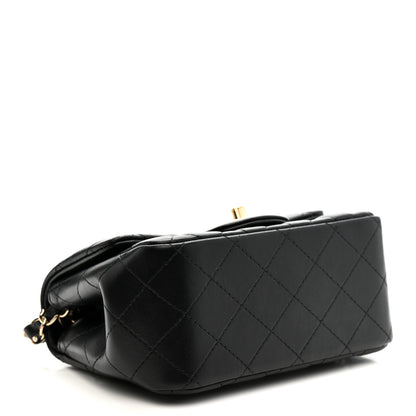 Chanel Lambskin Quilted Mini Square Flap Black 6 of 21