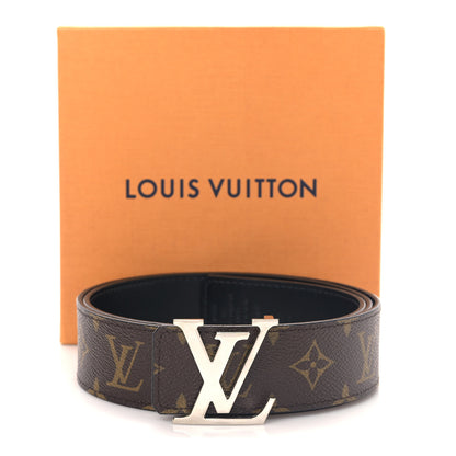 Louis Vuitton Calfskin Monogram 40mm LV Initiales Reversible Belt 90/36 Black 5 of 5
