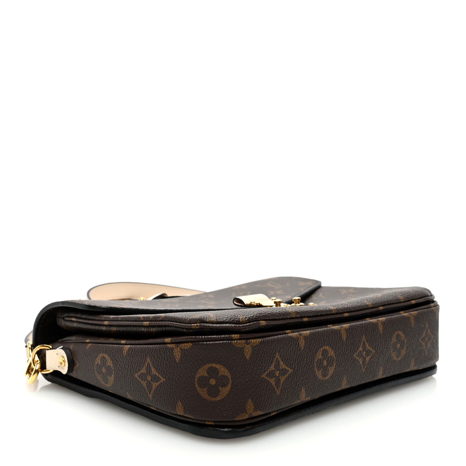 Louis Vuitton Monogram Braided Pochette Metis Creme Beige 4 of 9